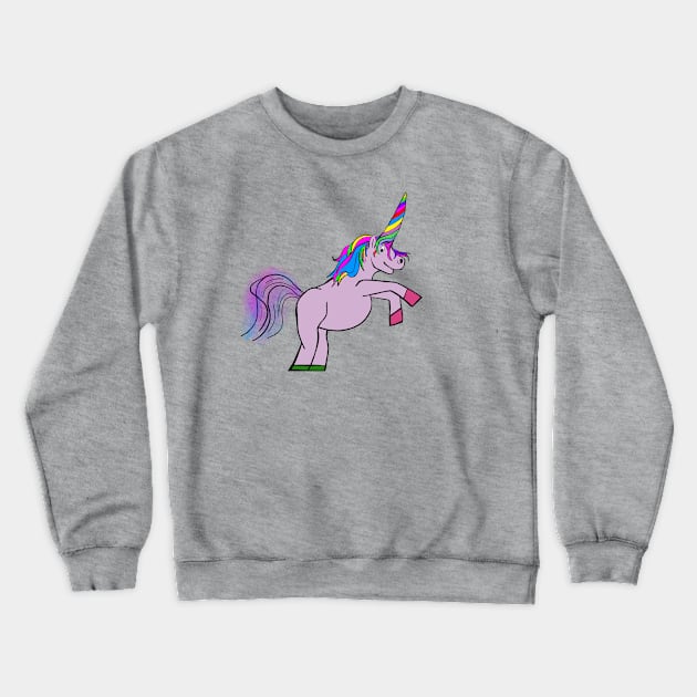 melting horn rainbow unicorn Crewneck Sweatshirt by Doc21G